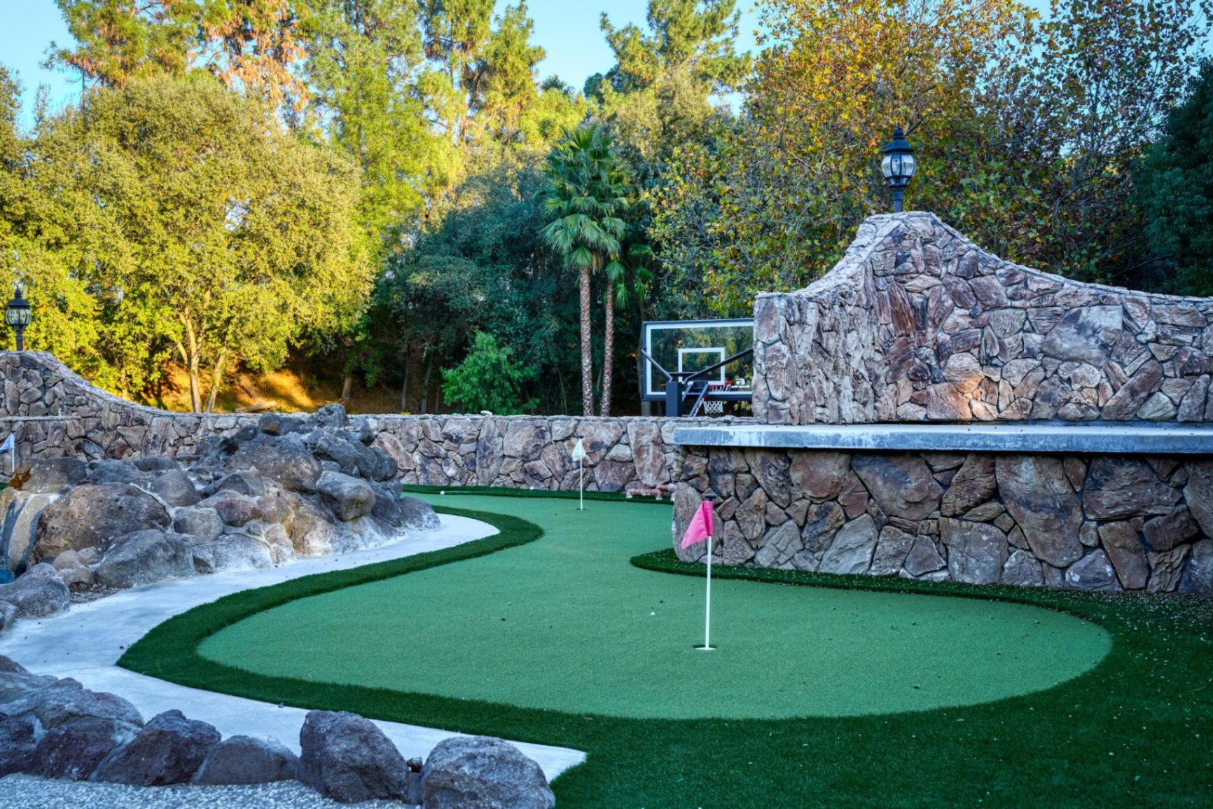 Putting green on the estate grounds